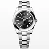 Rolex Datejust 41 m126300-0011 Stainless Steel on Oyster with Black Dial and Smooth Bezel Super Clone