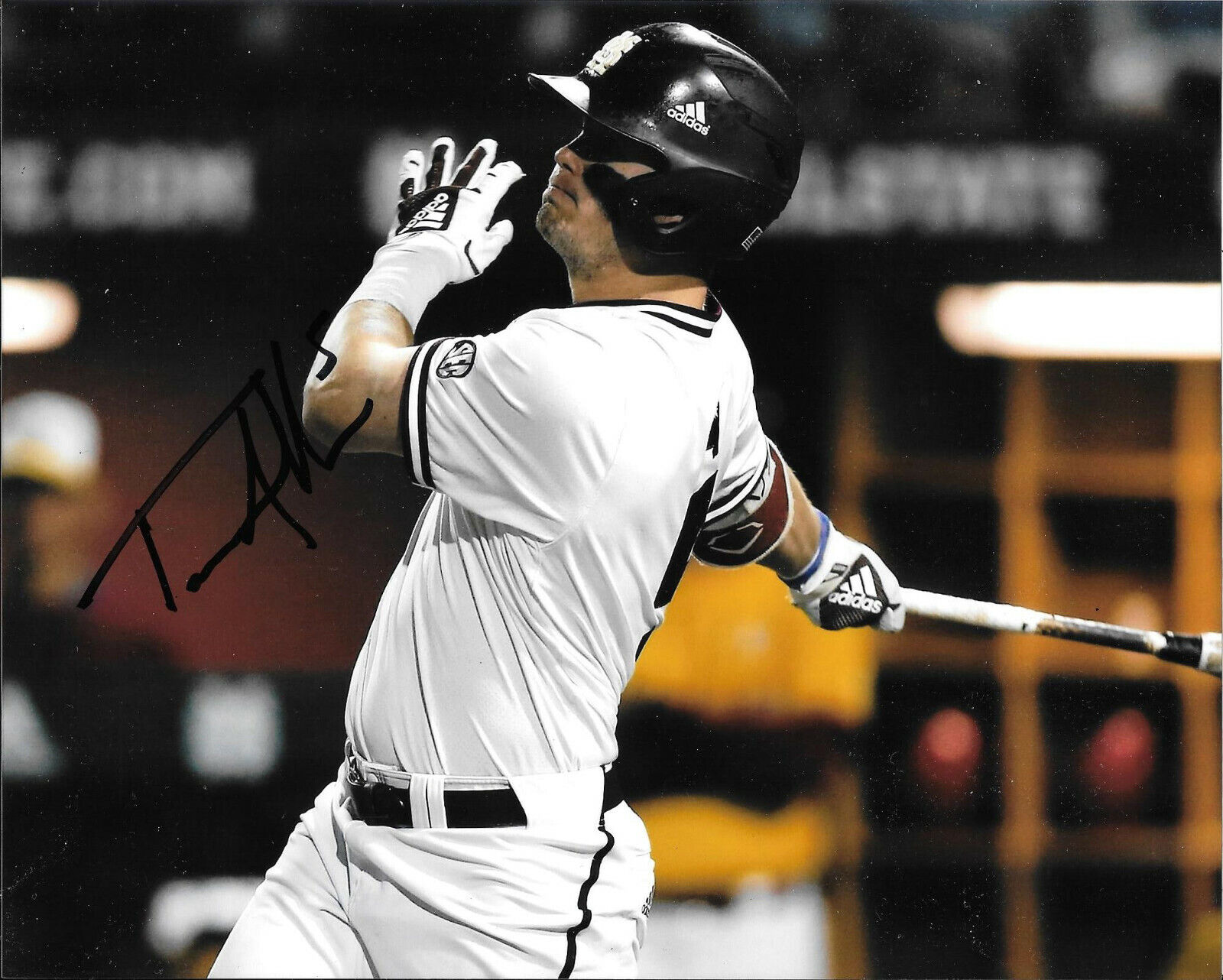 MARLINS TANNER ALLEN HAND SIGNED MISSISSIPPI STATE BULLDOGS 8X10 Photo Poster painting W/COA