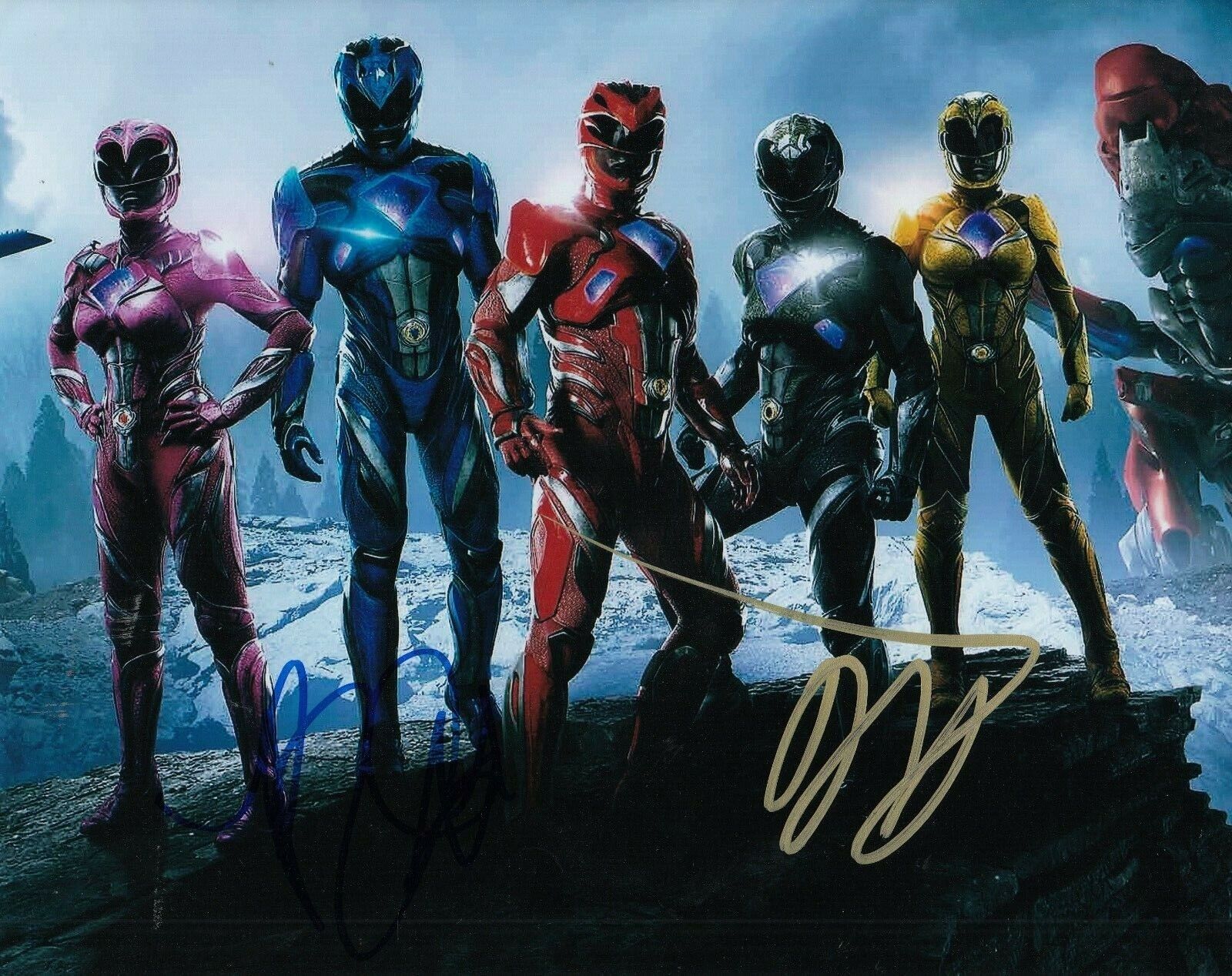 DACRE MONTGOMERY & BECKY G signed (POWER RANGERS) Trini 8X10 Photo Poster painting W/COA #1