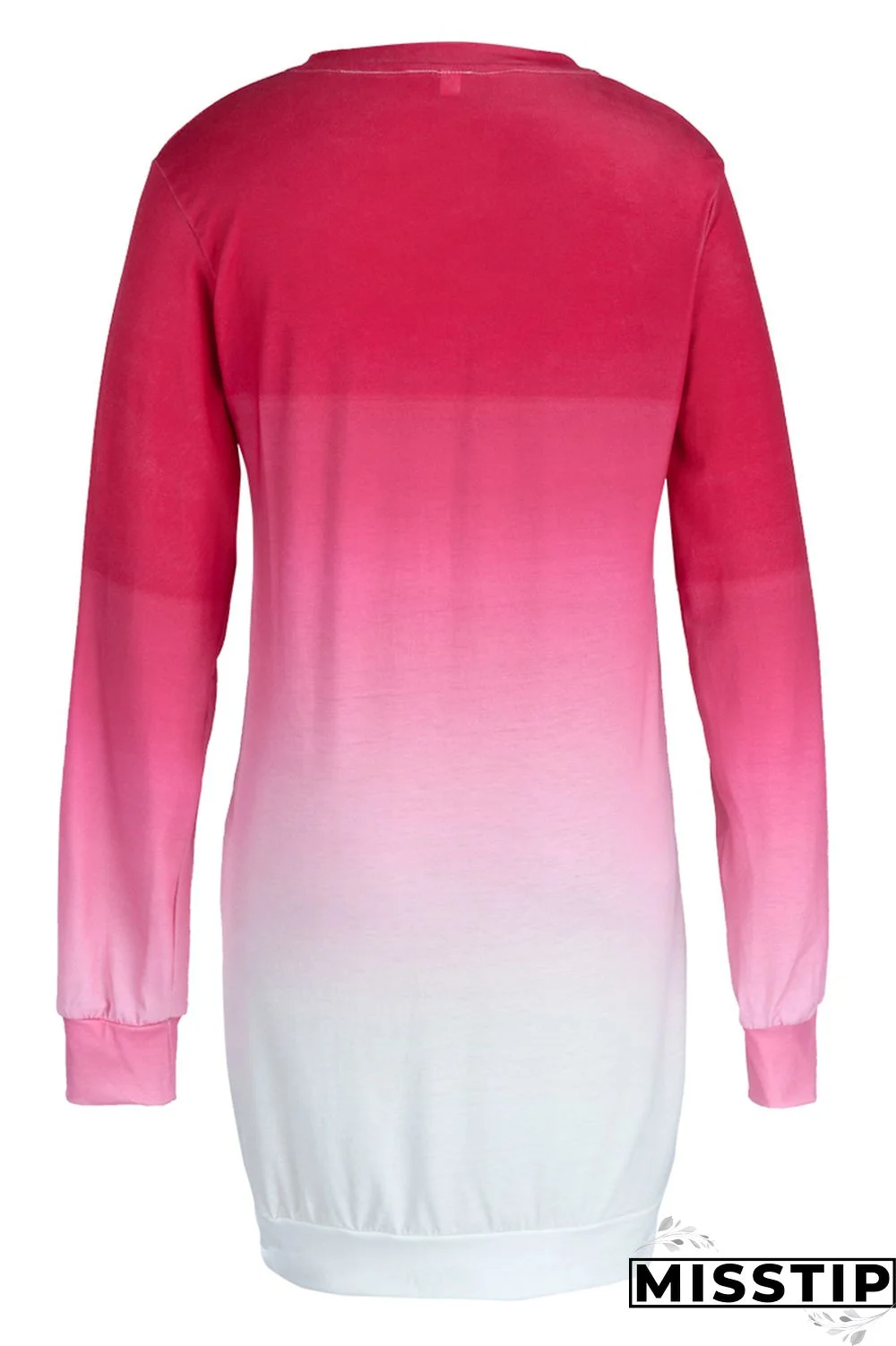 Purple Fashion Casual Print Basic O Neck Long Sleeve Plus Size Dresses