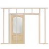 [US Local Warehouse] 2 Set Pocket Door Frame Kits with 220LBS Two-Way Soft-Close Mechanism Hidden Door Kit Sliding Hardware Smoothly and Quietly Easy to Install (24-36x80in)