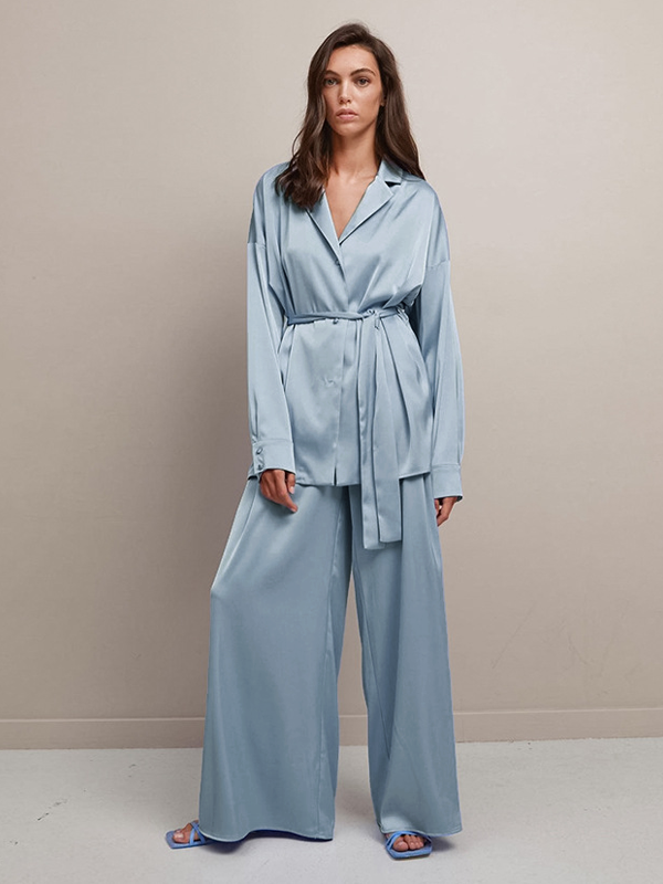 22 Momme Plus Size Silk Pajamas-Chouchouhome