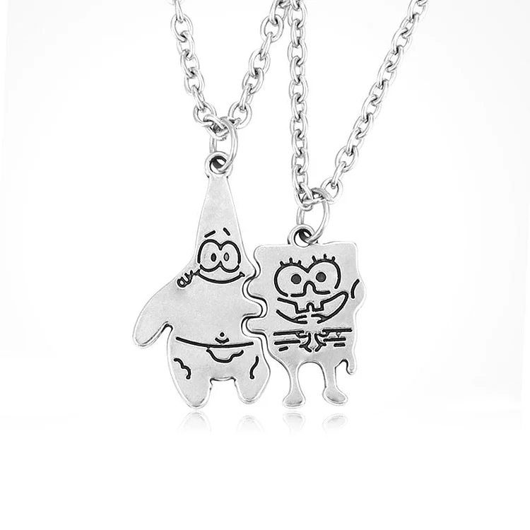 Spongebob Squarepants Patrick couple necklace