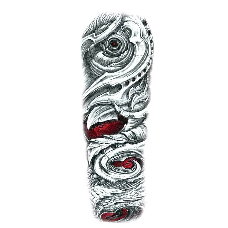 Waterproof Large Arm Temporary Tatoo Sticker Supernatural Fake Animal Stickers For Men Body Art Temporary Tattoo Skeleton Hand