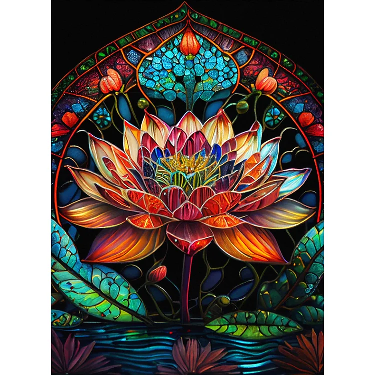 Lotus Flower - Painting By Numbers - 40*50CM gbfke