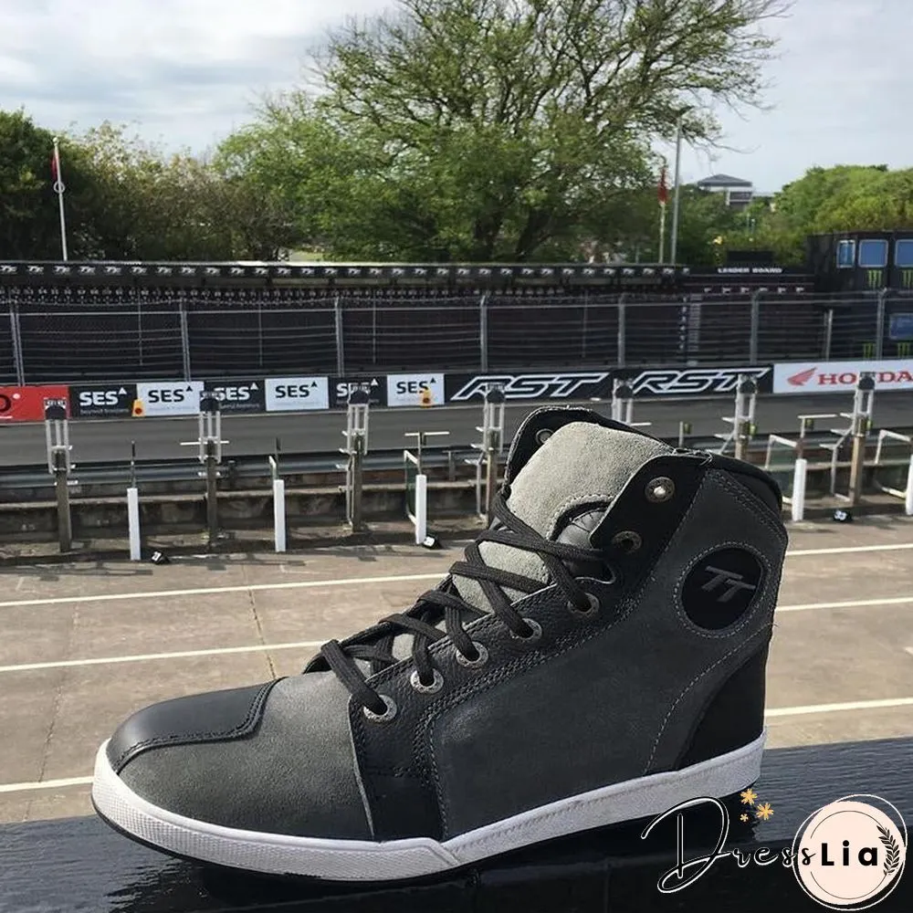 Retro casual motorcycle boots