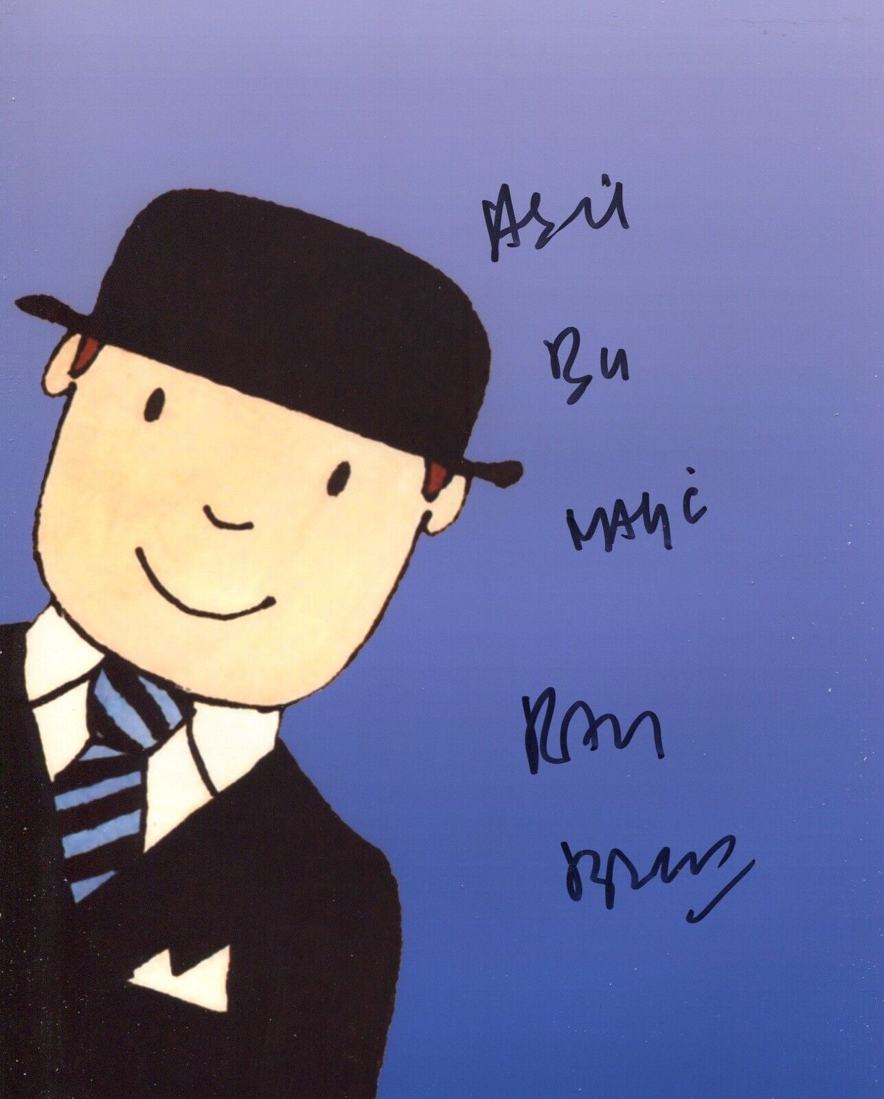 MR BENN narrator Ray Brooks signed As If By Magic 8x10 Photo Poster painting