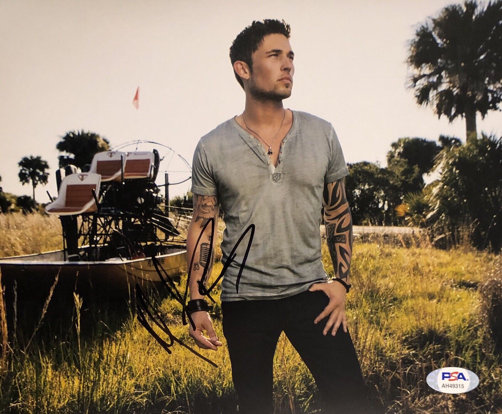 Michael Ray Signed Auto 8x10 Photo Poster painting Kiss You In The Morning Country Hot Psa/Dna