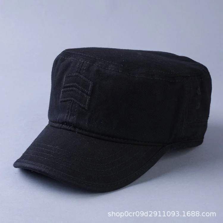 Cotton Army Hat Man Big Head Sun Hats Male Flat Top Cap Adult Casual Peaked Caps Men Plus Size Baseball Hat 56-63cm