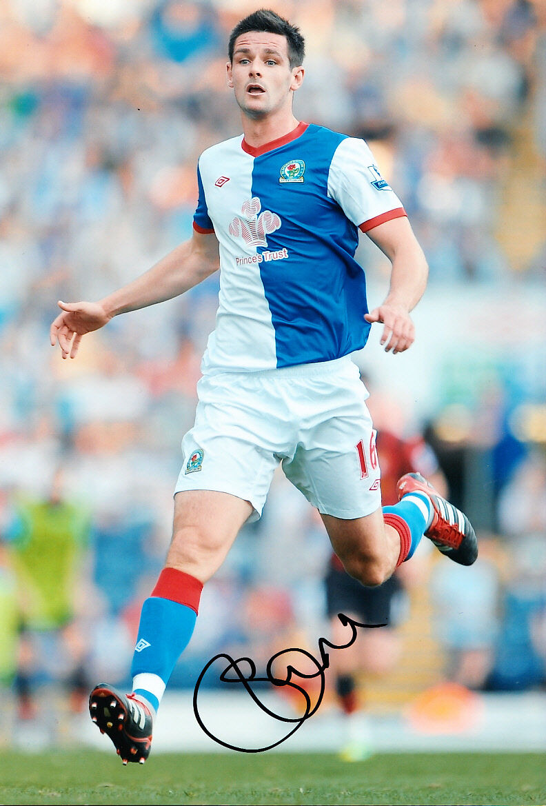 Blackburn Rovers F.C Scott Dann Hand Signed 11/12 Photo Poster painting 12x8 1.