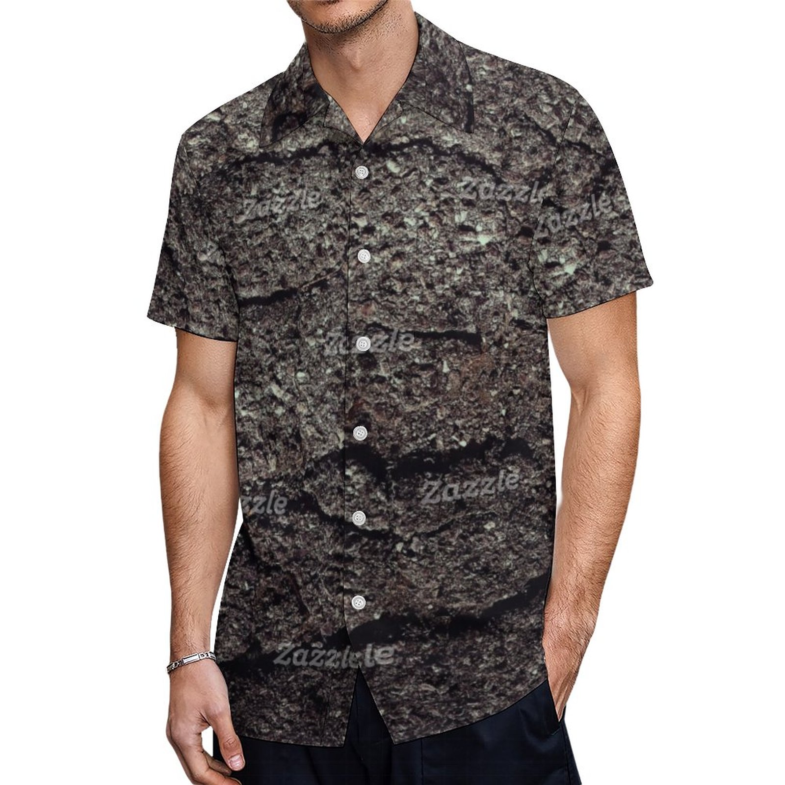 Cracked Asphalt Road Cool Lines Hawaiian Shirt Mens Button Down Plus Size Tropical Hawaii Beach Shirts