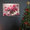 Pivoine-Plein diamant rond peinture-40 * 30cm