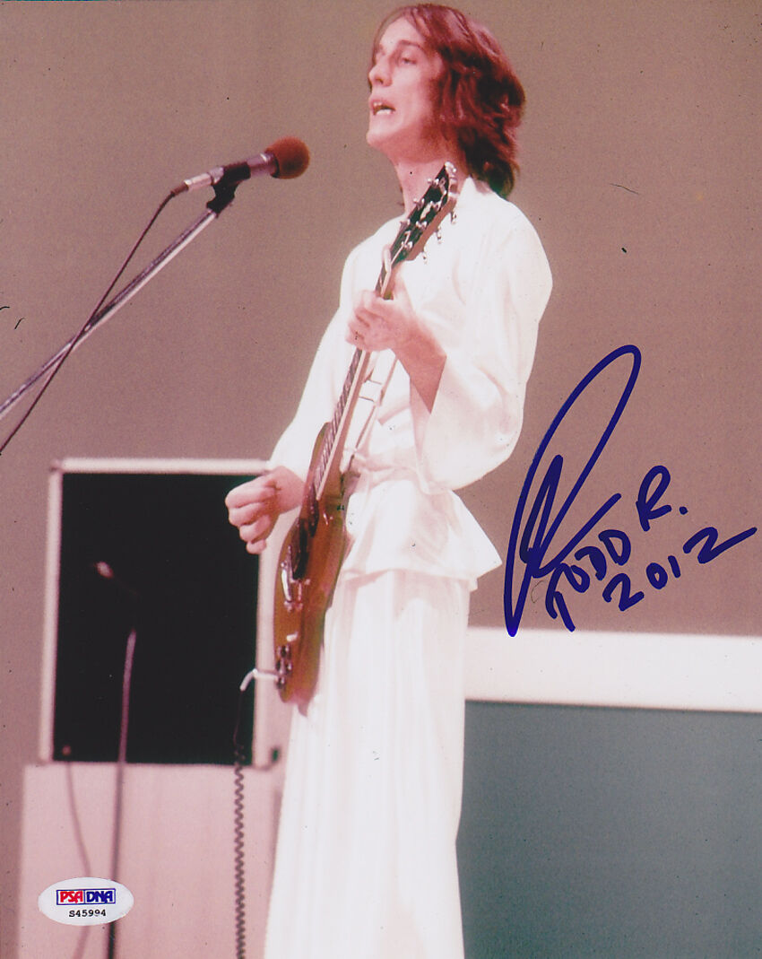 Todd Rundgren SIGNED 8x10 Photo Poster painting FAMED Guitarist PSA/DNA AUTOGRAPHED