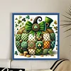Pumpkin-Partial 11CT Stamped Cross Stitch Bead Embroidery 36*36cm/14.17*14.17in