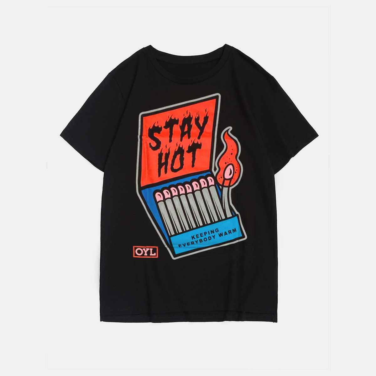 Plus Size Black Stay Hot T-Shirt
