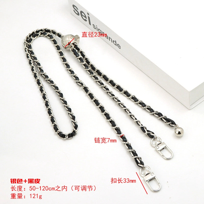 5 Pieces Alloy Solid Color Bag Chain Bag Straps