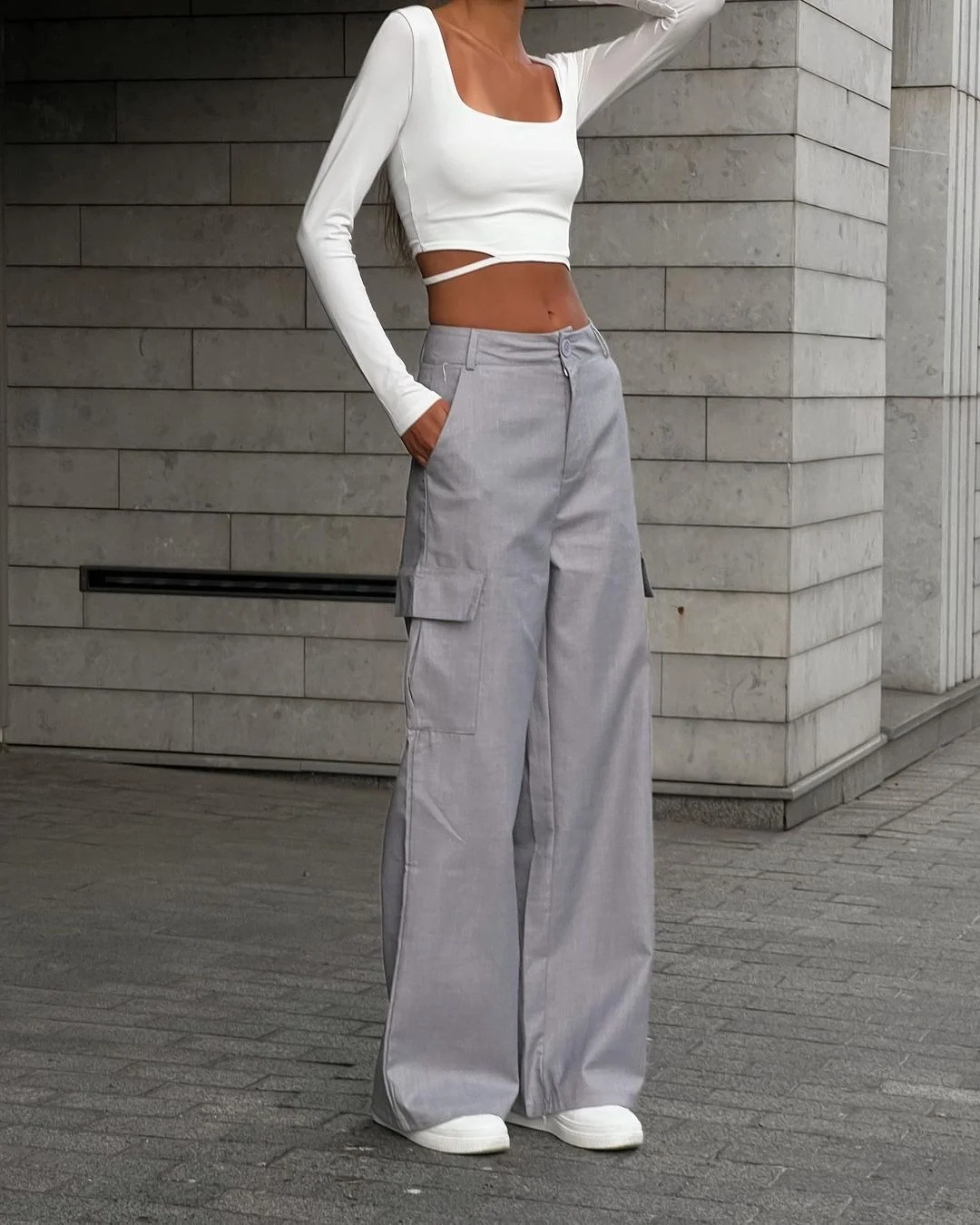 Nigikala Nigikala Autumn And Winter New Commuter High-Waisted Trousers Casual Trousers Women