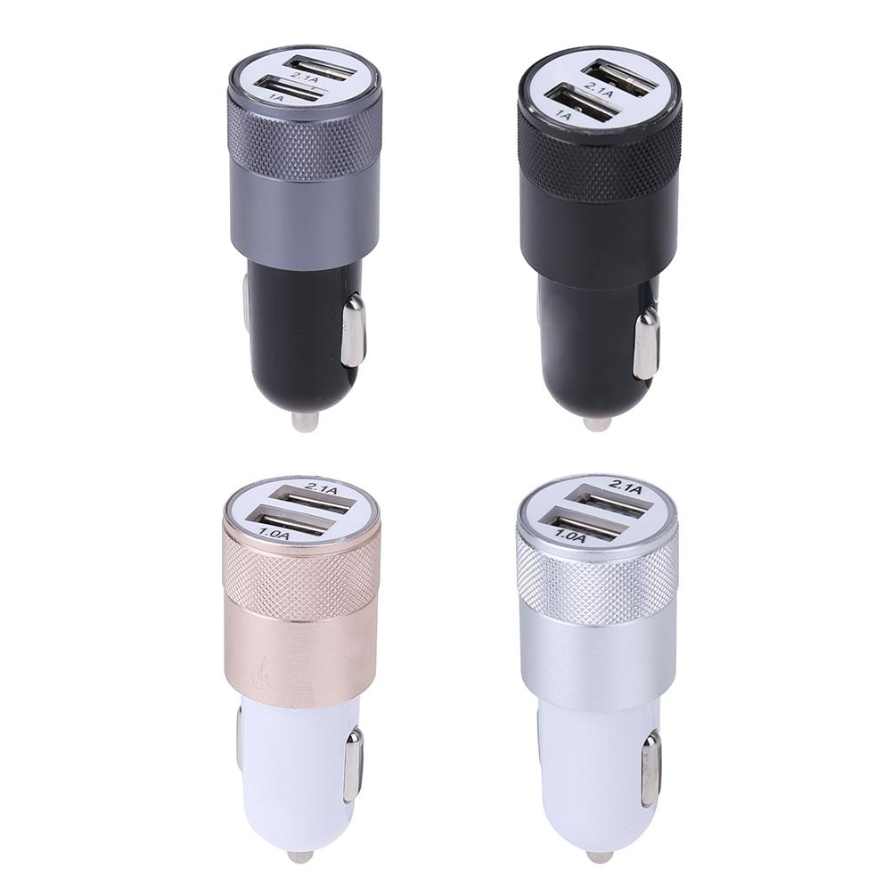 

Metal Dual USB Aluminium Alloy 2.1A Car Cigarette Lighter Adapter Charger, 全黑, 501 Original