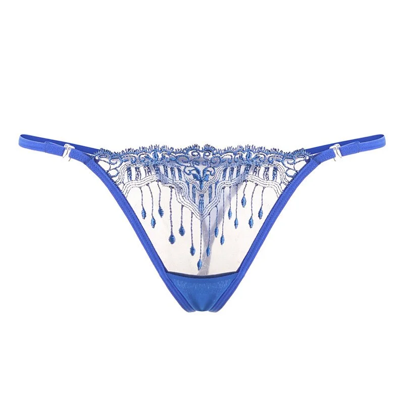 Sexy Panties Women's Thong Erotic Lace Transparent Cutout Embroidered Underwear Sexy Thong Women's Sexy Panties