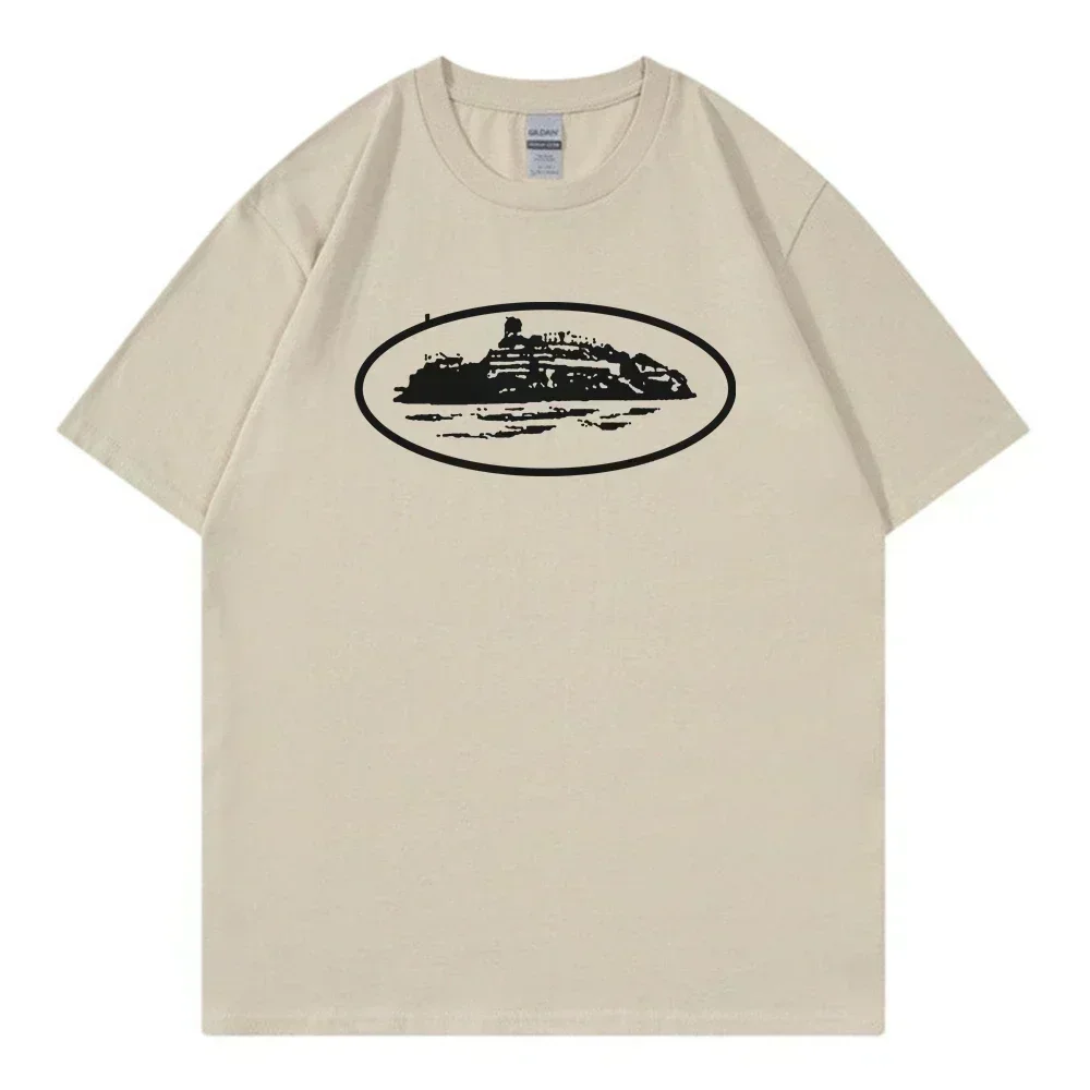 Unisex Vintage Trend Printed Casual Crew Neck Cotton Short SleeveT-shirts  