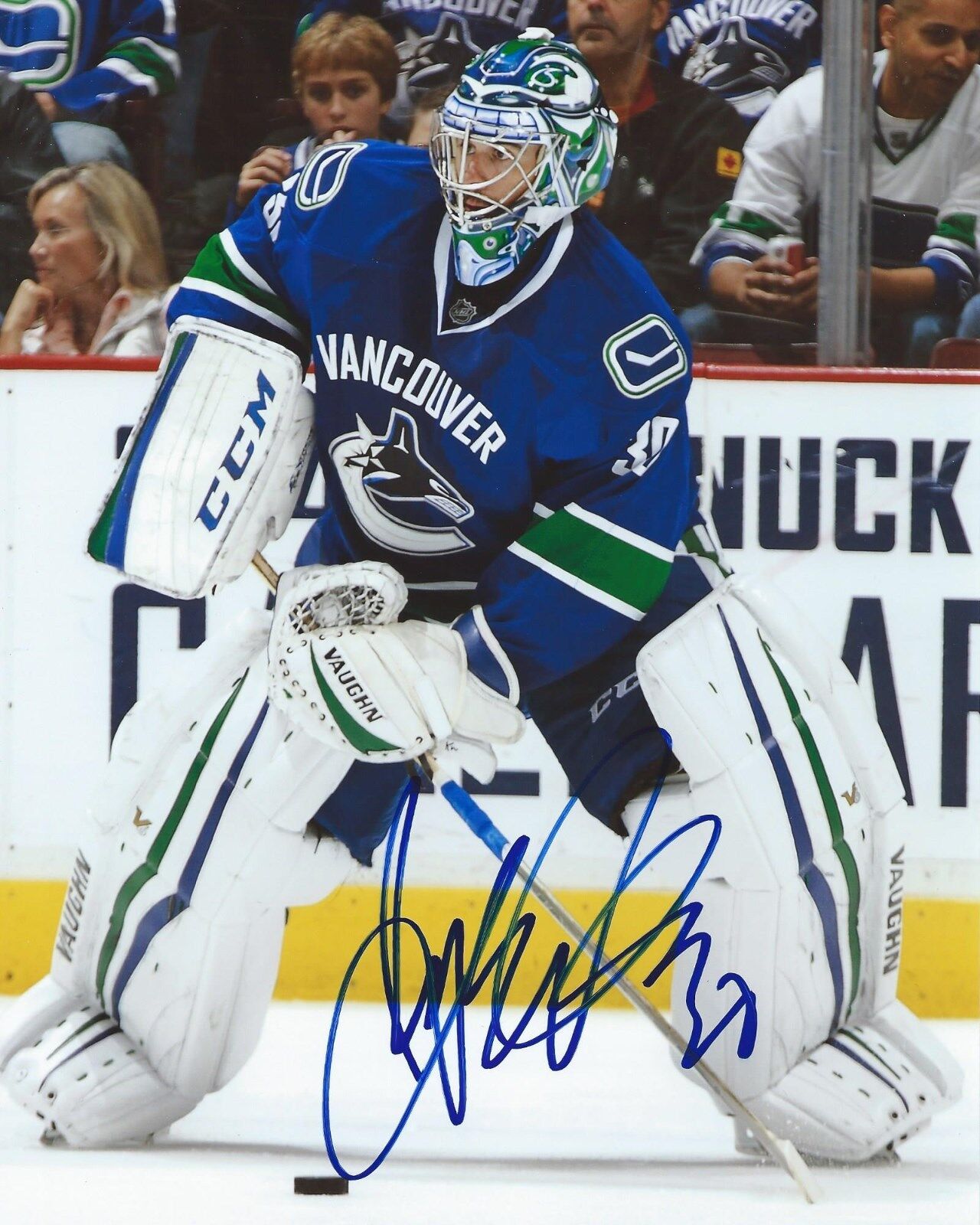 Ryan Miller Signed 8×10 Photo Poster painting Vancouver Canucks Autographed COA C