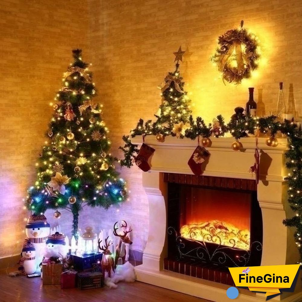 300/200/100/50/10 LEDs Waterproof Solar String Lights, Fairy Copper Wire String Lights for Christmas, Patio, Lawn, Garden, Wedding, Party and Holiday