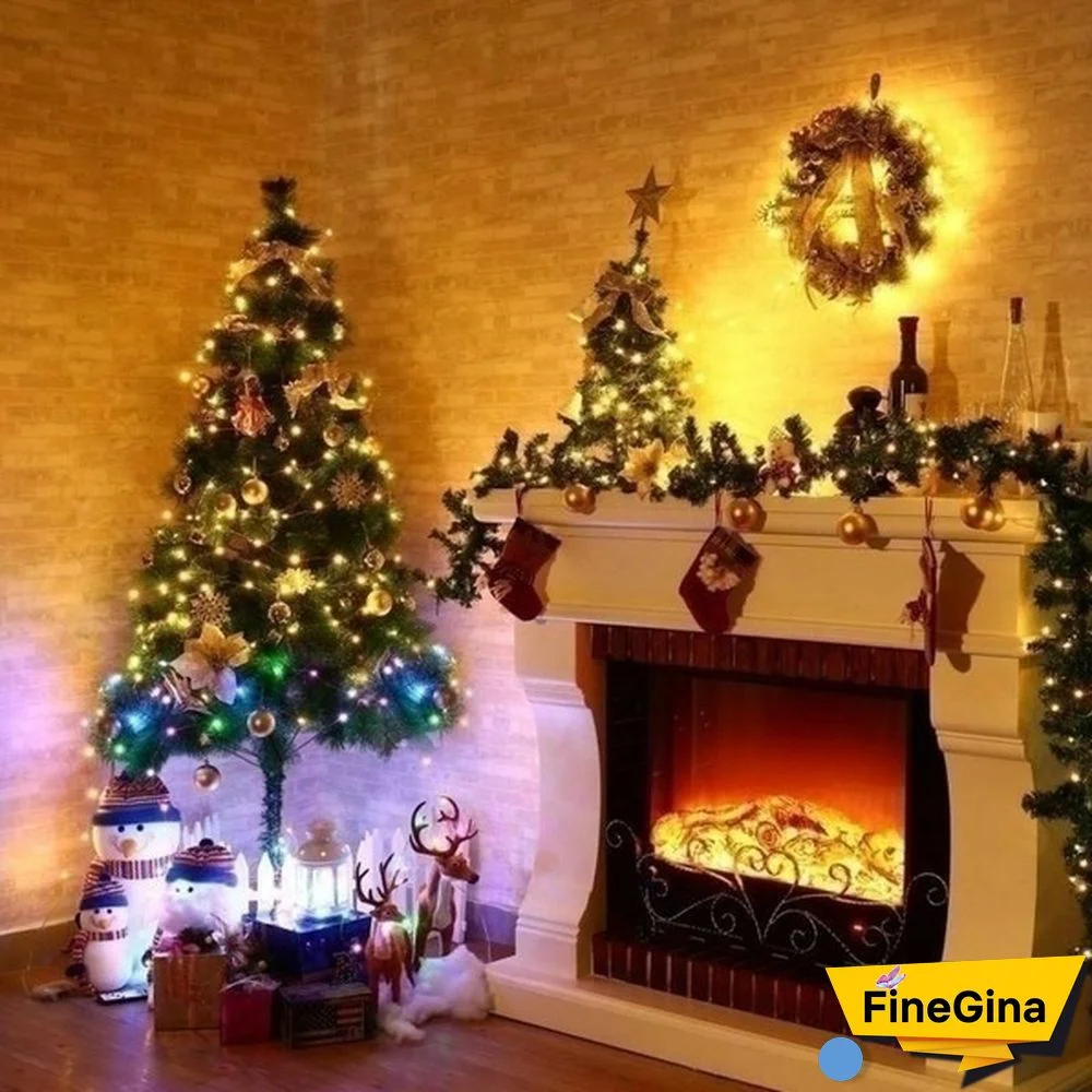 300/200/100/50/10 LEDs Waterproof Solar String Lights, Fairy Copper Wire String Lights for Christmas, Patio, Lawn, Garden, Wedding, Party and Holiday