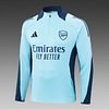 Joyfball 2024/2025 Kids Size Arsenal Half-Pull Training Suit Baby Blue Football Shirt 1:1 Thai Quality