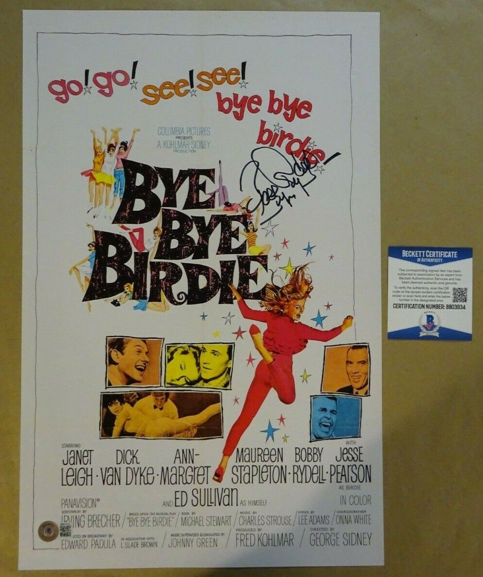 Signed BOBBY RYDELL Autographed BYE BYE BIRDIE 11x17