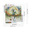 Diamond Painting -DIY Full Square Drill Moon Azure Dragon