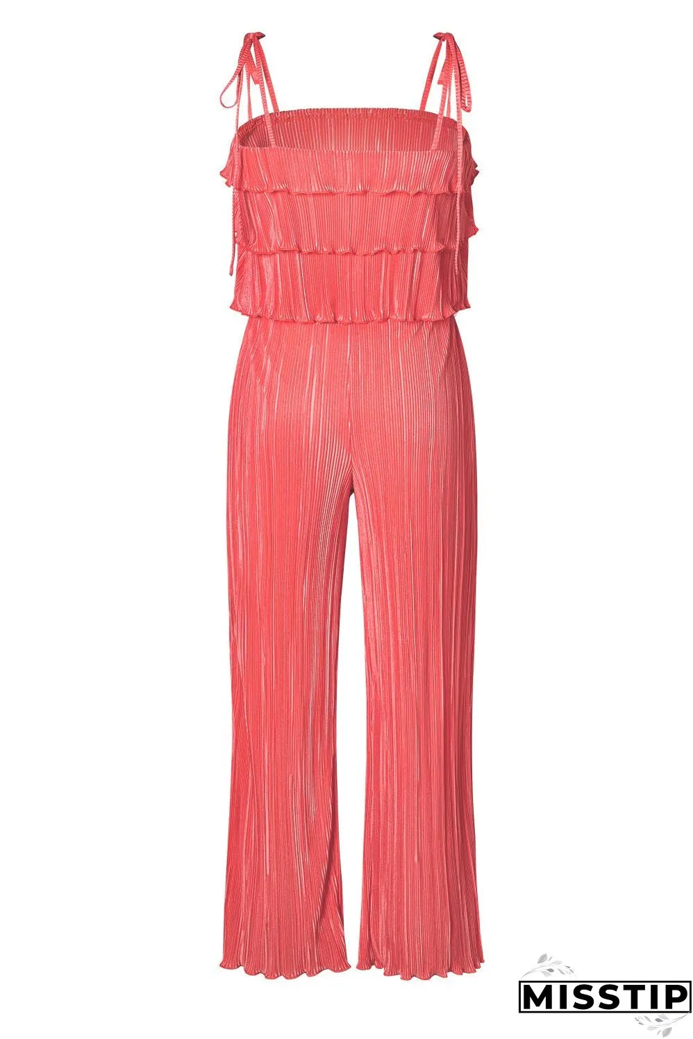 Cami Pleated Wide Leg Pants Set