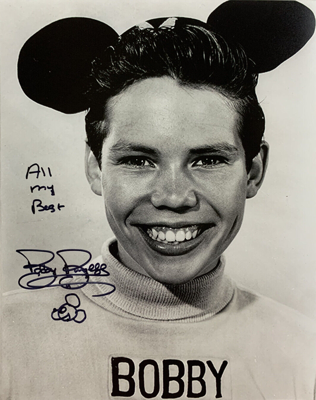 BOBBY BURGESS HAND SIGNED 8x10 Photo Poster painting DISNEY MOUSKETEER AUTOGRAPH AUTHENTIC RARE