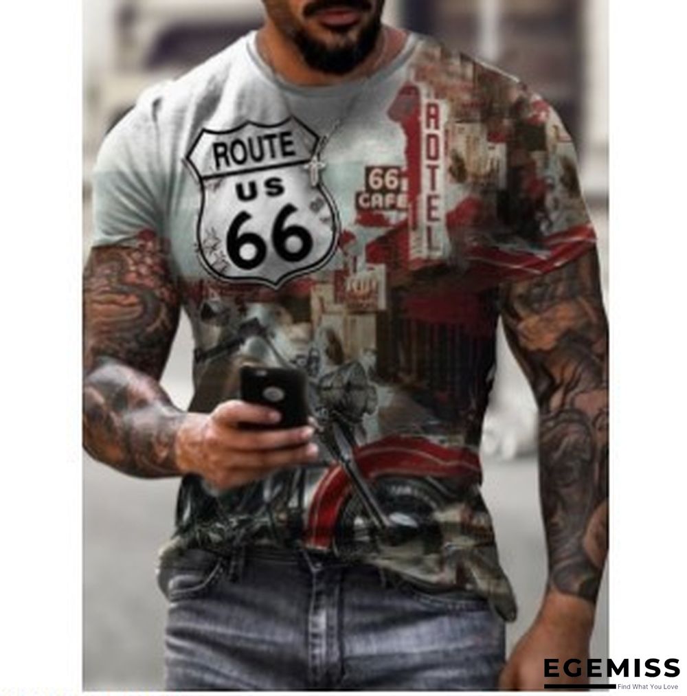 Casual Summer Slim Print Thin Youth T-shirt Trend | EGEMISS