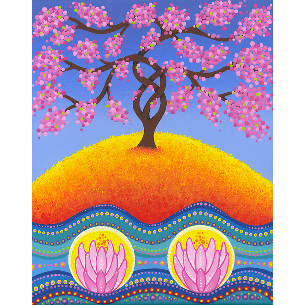 

Pink Tree - Crystal Special Shaped Diamond Painting - 30*40CM, 501 Original