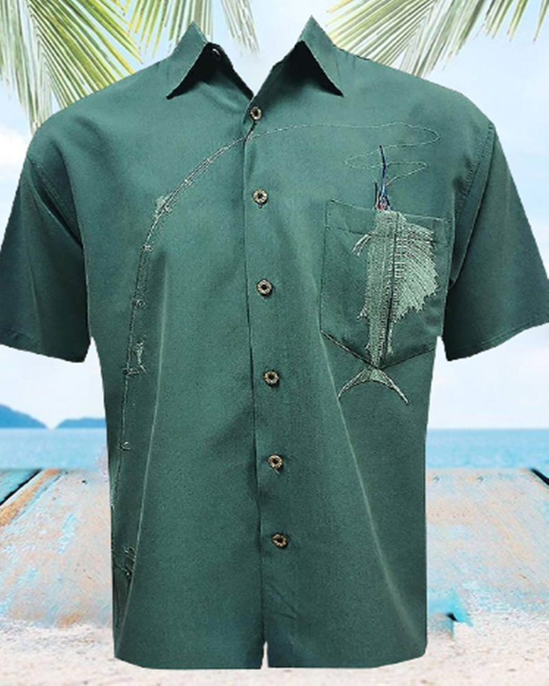 Men's Outdoor Fishing Pocket Shirt