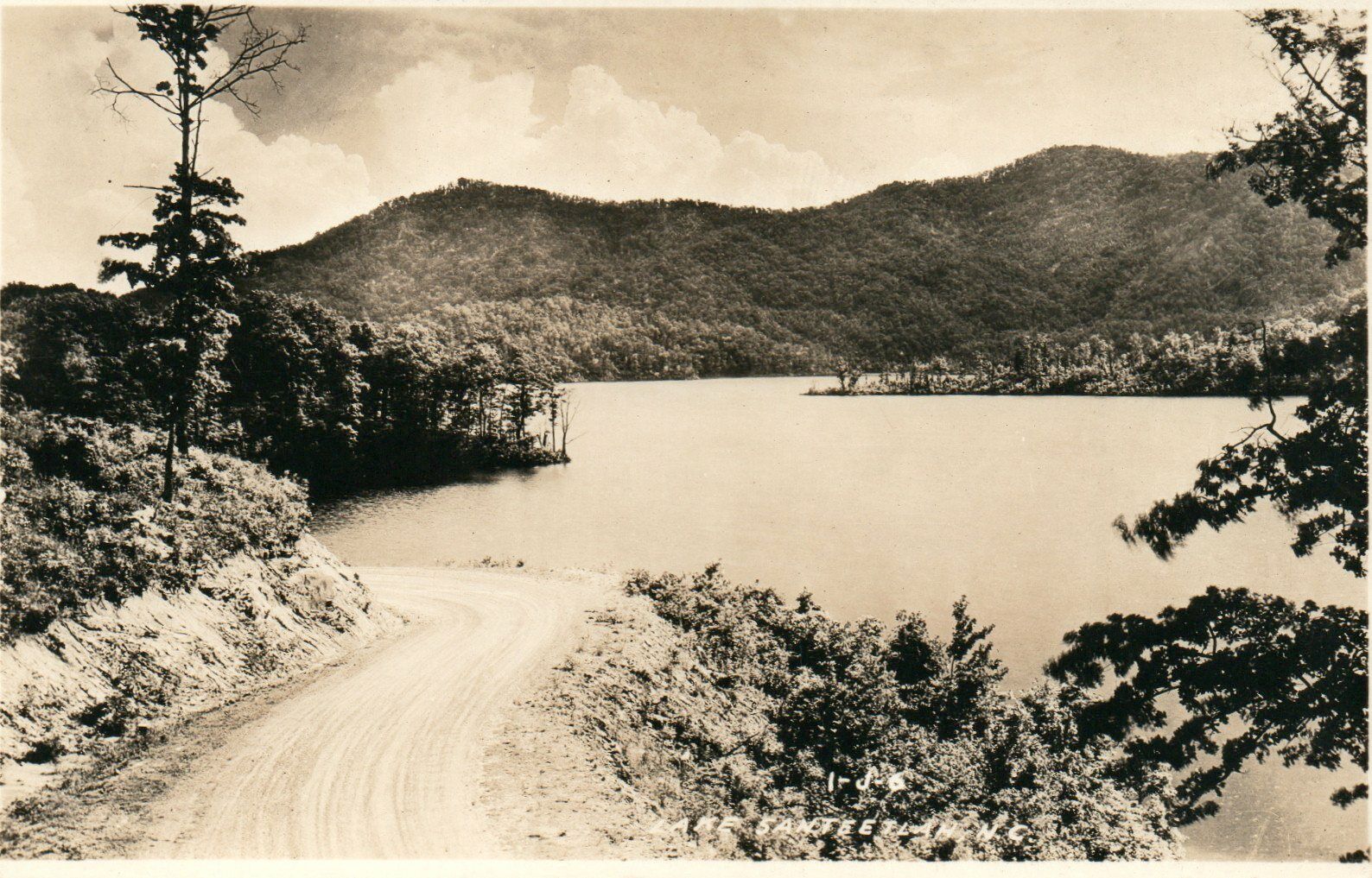 Lake Santeetlah North Carolina NC Real Photo Poster painting RPPC Postcard