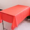 5PCS Rectangle 137 x 274cm Colorful Party Disposable PE Tablecloth 