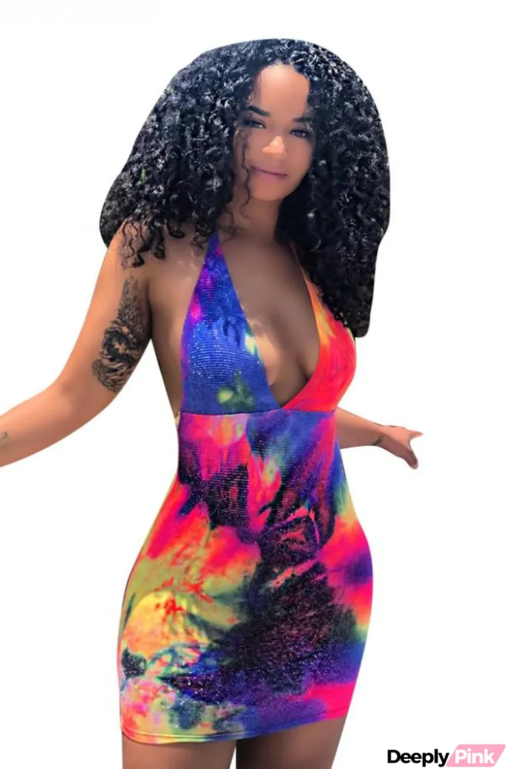 Multi-color Fashion Sexy Off The Shoulder Sleeveless Halter Neck Sheath Mini hollow out asymmetrical b