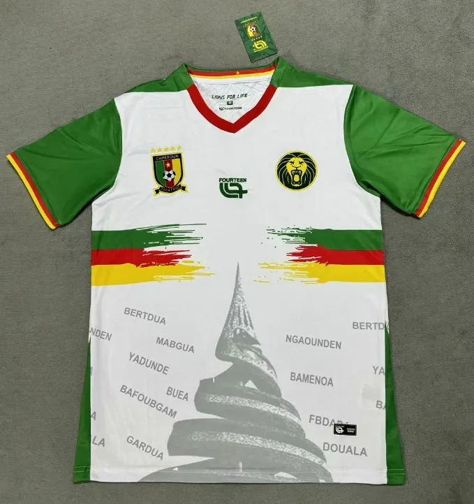 2025-26 Cameroon Second Away White Jersey - Fan Edition