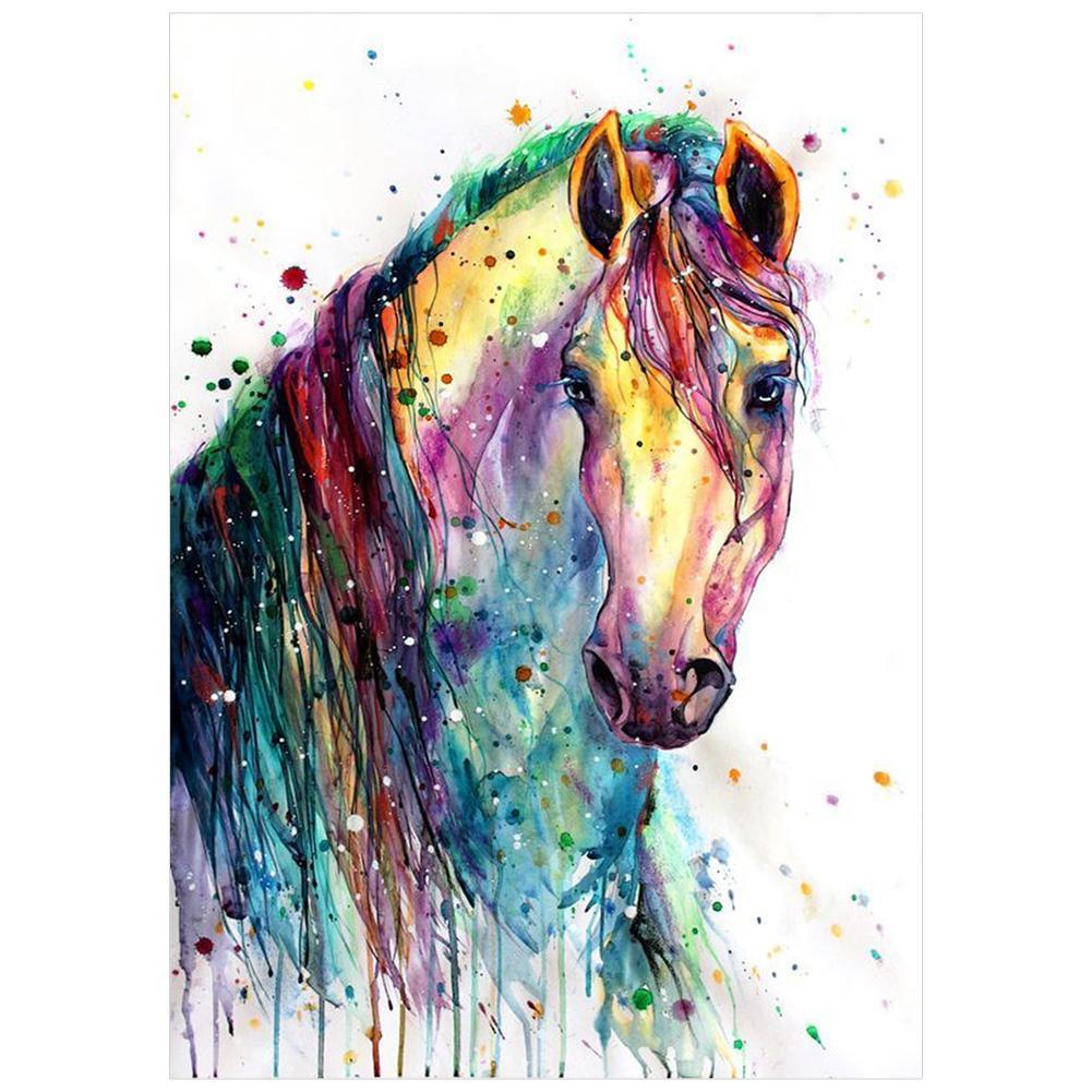 

40*50CM - Horse - Round Drill Diamond Painting, 501 Original