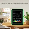 6 In 1 Air Quality Monitor PM2.5 CO2 HCHO TVOC Detector for Warehouse Laboratory
