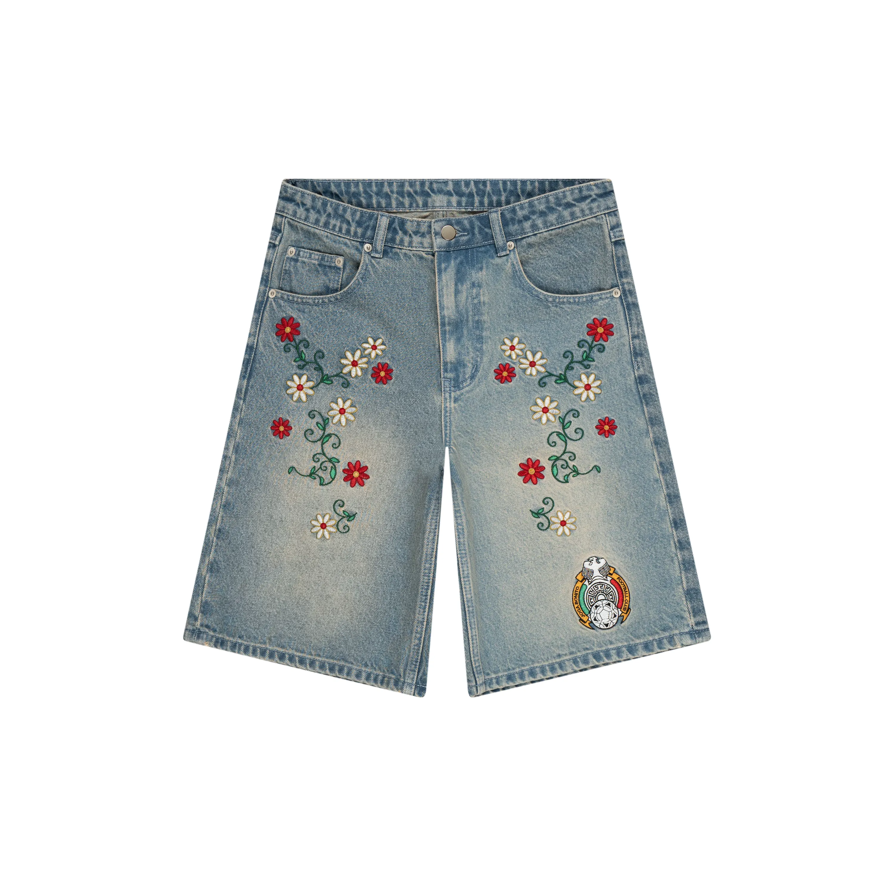 MEXICO EMBROIDERED JORTS