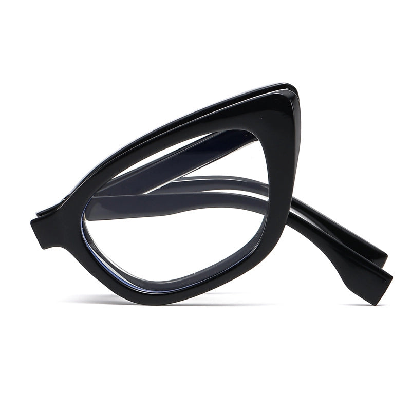 Minimalist Solid Color Leopard Pc Cat Eye Full Frame Women’s Sunglasses