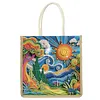 DIY Diamond Painting Linen Tote Bag