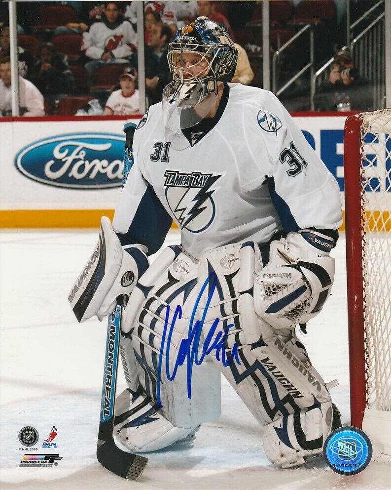 KARRI RAMO SIGNED TAMPA BAY LIGHTNING GOALIE 8x10 Photo Poster painting! Autograph PROOF!