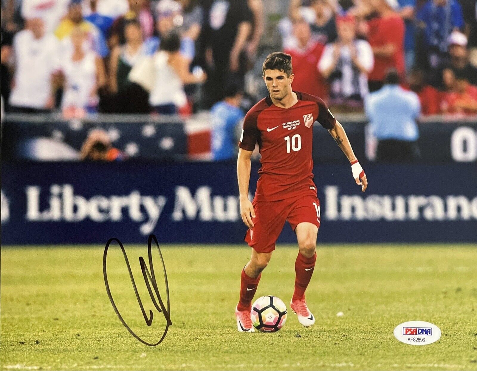 Christian Pulisic Signed Autographed Team USA 8x10 Photo Poster painting Chelsea FC Psa/Dna