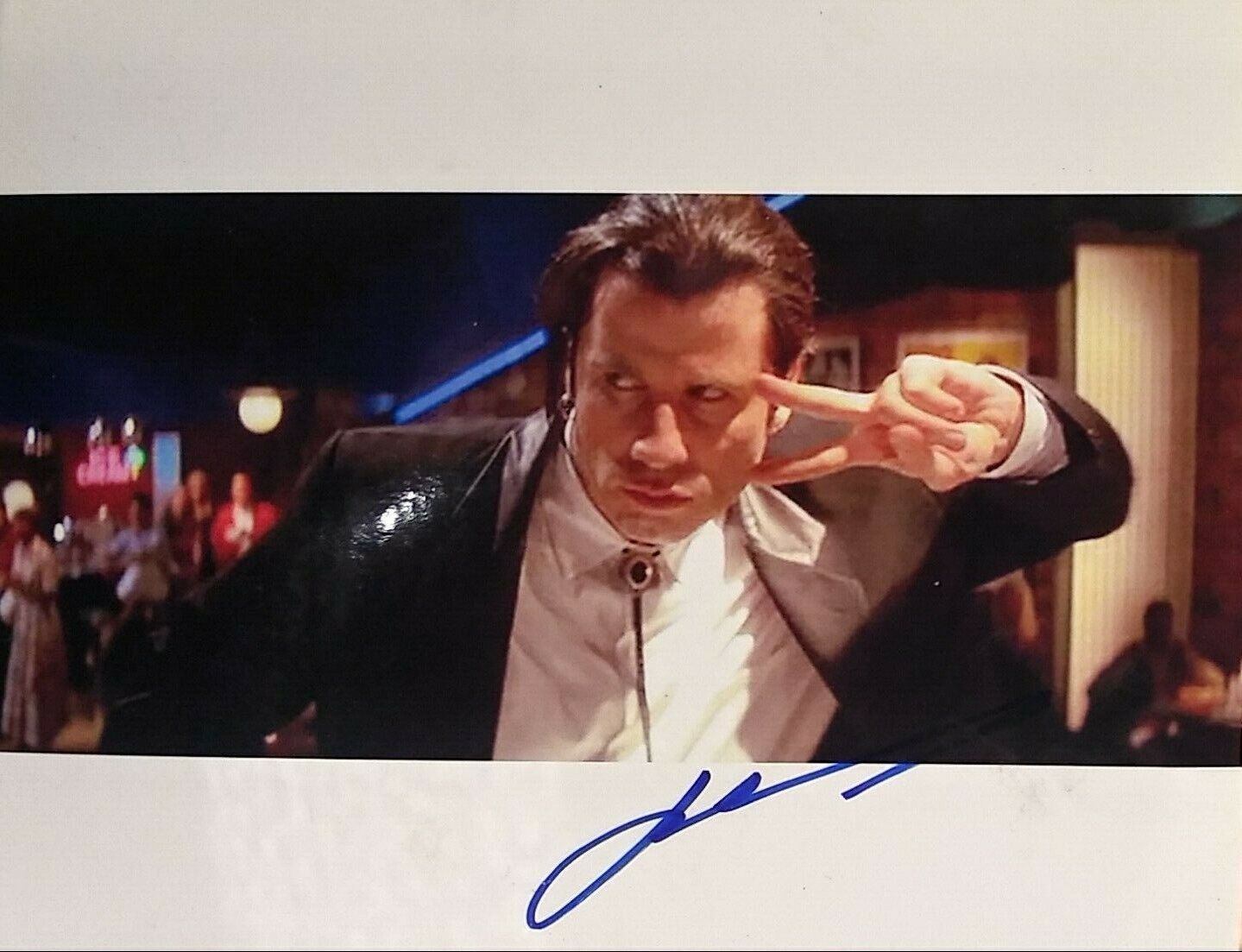 John Travolta signed 8 x 10