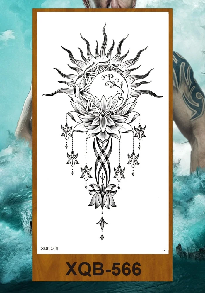 Temporary Tattoos Stickers Woman Arm Neck Chest Fake Tattos Girl Flower Cute Fox Mask Pussy Cat Body Makeup Waterproof Serpenti