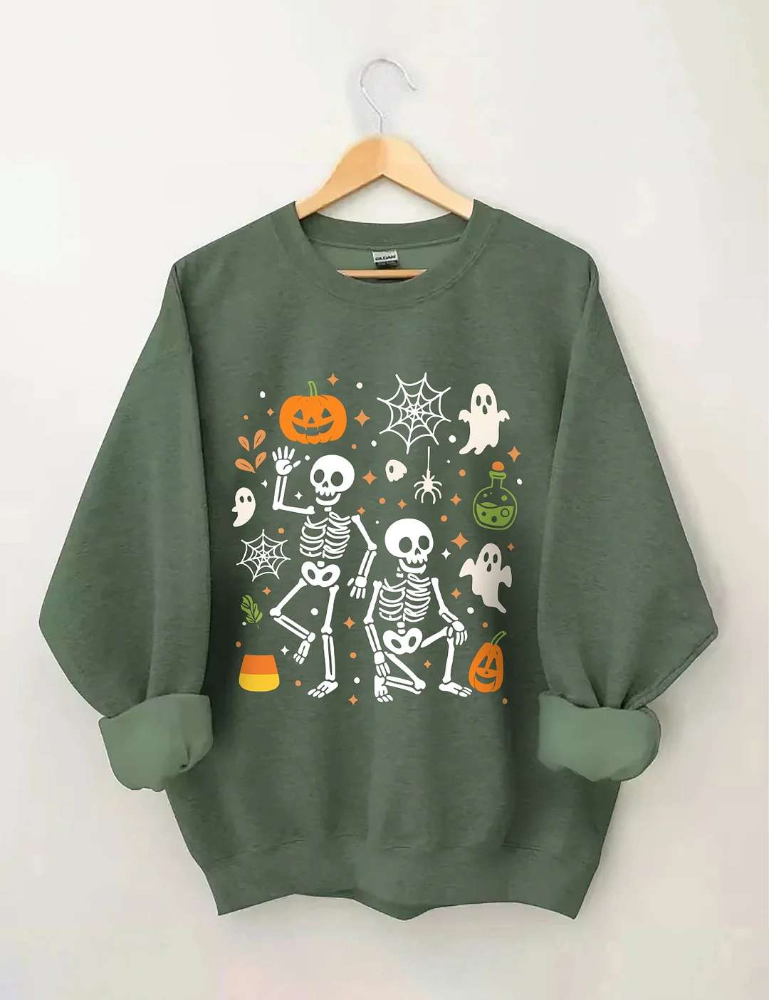 Slightly Subtle FDT Halloween Skeleton Sweatshirt