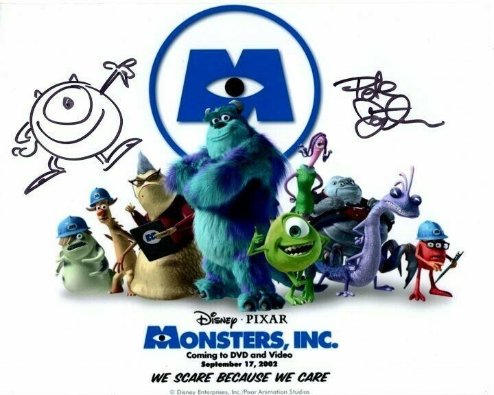 PETE DOCTER Signed Autographed MONSTERS, INC. Photo Poster painting